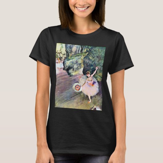 エドガー・ドガ「花束を持つ踊り子」 Tシャツ (正面)