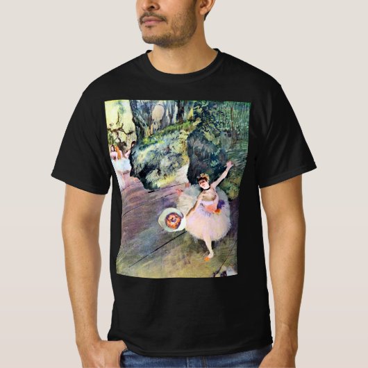 エドガー・ドガ「花束を持つ踊り子」 Tシャツ (正面)