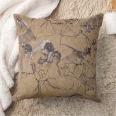 エドガー・ドガ|衣裳の女性の12の勉強 クッション (ブランケット)