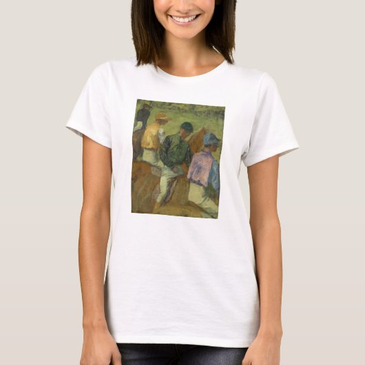 エドガー・ドガ| 4人のジョッキー Tシャツ (正面)