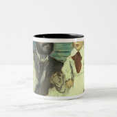 エドガー・ドガ| Comte Le Picおよび彼の息子 ツートーンマグカップ (中央)