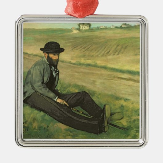 エドガー・ドガ| Eugene Manet メタルオーナメント (正面)