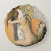 エドガー・ドガBathの後の|、女性の乾燥の首 ラウンドクッション (裏面)