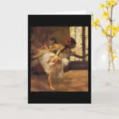 エドガー・ドガLa Repetitionon De Danse カード (黄色い花)