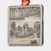 エドガー、ハーディン、マサックの住宅と農場 メタルオーナメント (左)