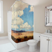 エドガー・ペインによる「サマークラウド」西洋美術 シャワーカーテン (インサイチュ)