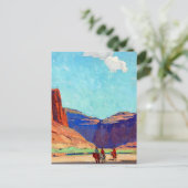 エドガー・ペイン著「キャニオン・デ・チェリーのライダー」 ポストカード (スタンド正面)