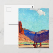 エドガー・ペイン著「キャニオン・デ・チェリーのライダー」 ポストカード (正面/裏面)