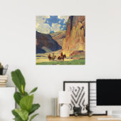 エドガー・ペイン著「IndiansThrough Canyon de Chelly」 ポスター (ホームオフィス)