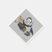 エドガー・A・ポーの精神 スタンダードカクテルナプキン (角)