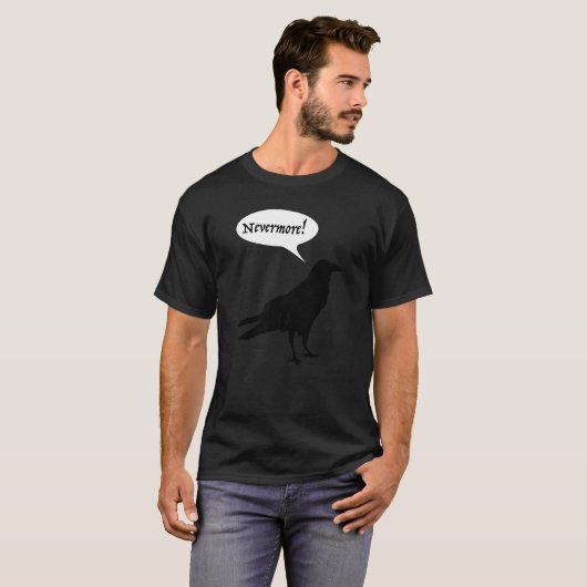 エドガーAの詩から渡された烏の音を絶対に消しなさい Tシャツ (正面フル)