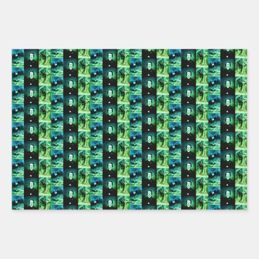 エドガーAポーポートレートザレイヴンダークゴシックの贈り物 ラッピングペーパーシート (正面)