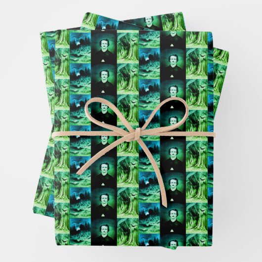 エドガーAポーポートレートザレイヴンダークゴシックの贈り物 ラッピングペーパーシート (インサイチュ)