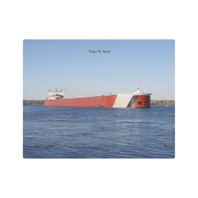 エドガーB.スペアーのメタルウォールアート メタルプリント (正面)