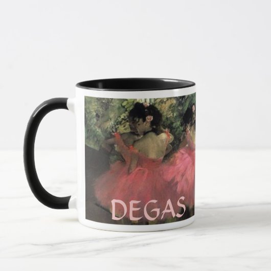 エドガーDEGASコーヒーマグ – DANSEUSES – グラス マグカップ (左)