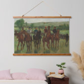 エドガーDegasライダー馬アートウッドウォール 吊り下げ型タペストリー (寝室)