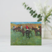 エドガーDegas – 開始する前に競馬 ポストカード (スタンド正面)