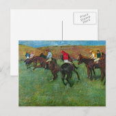 エドガーDegas – 開始する前に競馬 ポストカード (正面/裏面)