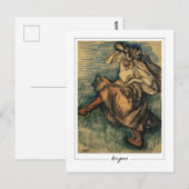 エドガーDegas #285-2 -ファインアート葉書 ポストカード (正面/裏面)