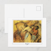 エドガーDegas #341-2 -ファインアート葉書 ポストカード (正面/裏面)