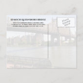 エドコックイーンズボロブリッジニューヨークシティ, NY ポストカード (裏面)