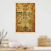 エドダ・ノルス・スカンジナビア神話 ポスター (キッチン)