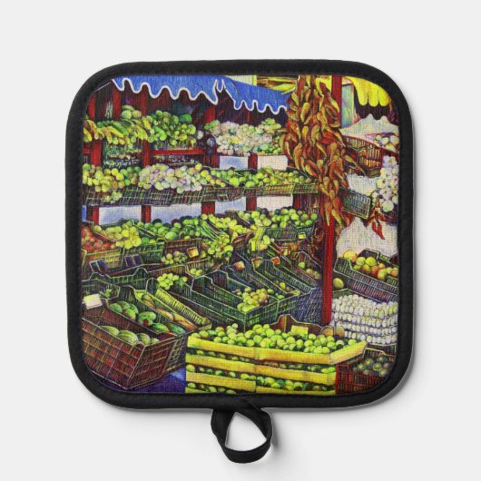 エドディの市場（ハンガリー） 鍋敷き (正面)