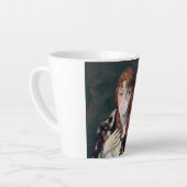 エドナ吹のピンク色のバブルガム カフェラテマグ (左アングル)