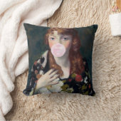 エドナ吹のピンク色のバブルガム クッション (ブランケット)