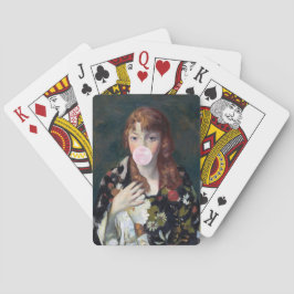 エドナ吹のピンク色のバブルガム トランプ