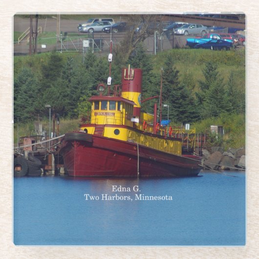 エドナ・G・グラス・コースター ガラスコースター (正面)