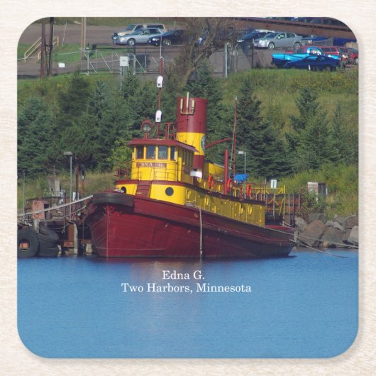 エドナG.紙コースター スクエアペーパーコースター (正面)