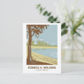 エドネスKウィルキンス州パークワイオミングヴィンテージ ポストカード (スタンド正面)