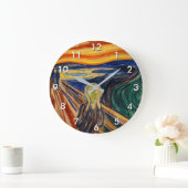 エドバルド・ムンチ – 叫び1910 ラージ壁時計 (ホーム)