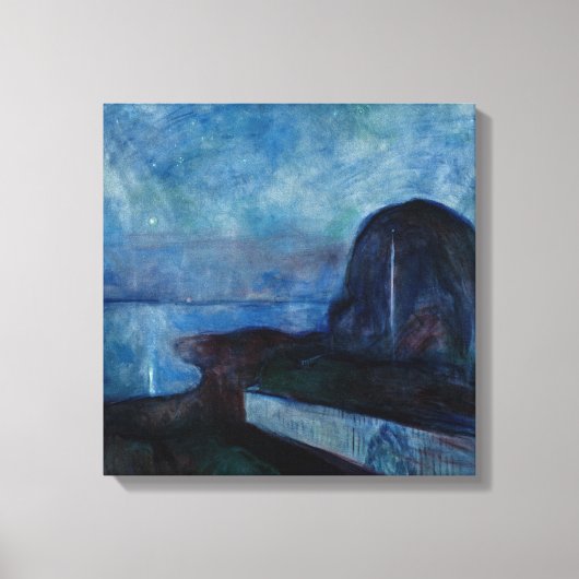 エドバードムンク – スターリーナイト1893 キャンバスプリント (正面)