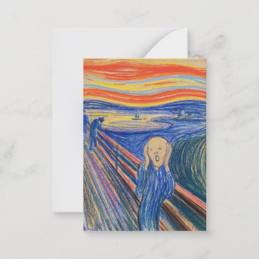 エドバードムンク – 悲鳴1895 ノートカード (正面)