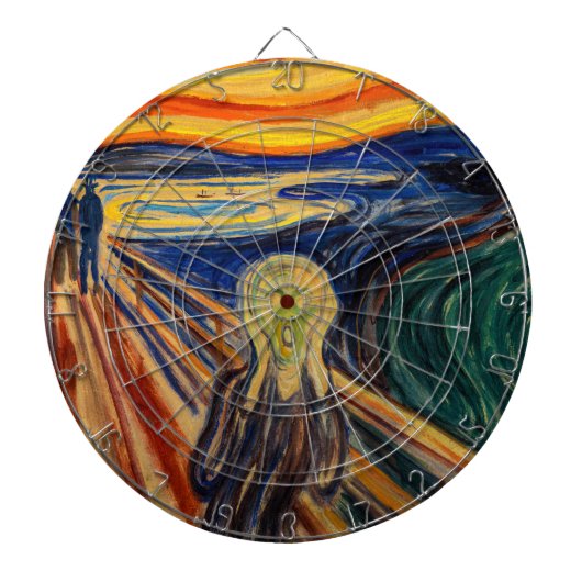 エドバードムンク – 悲鳴1910 ダーツボード (正面)