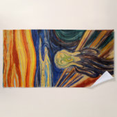 エドバードムンク – 悲鳴1910 ビーチタオル (正面)