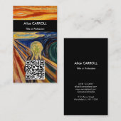 エドバードムンク – 悲鳴1910 - QRコード 名刺 (正面/裏面)