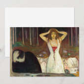 エドバードムンク – 灰 招待状 (正面/裏面)