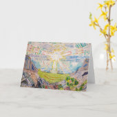 エドバードムンク – The Sun 1910 カード (黄色い花)