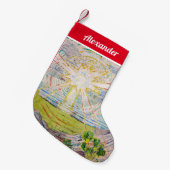 エドバードムンク – The Sun 1910 スモールクリスマスストッキング (正面 (吊り時))