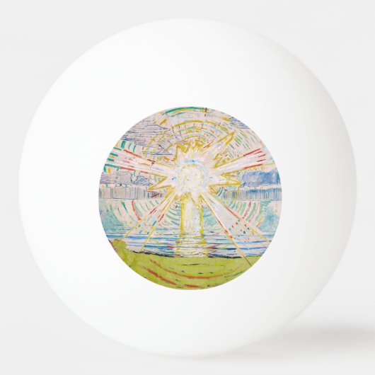 エドバードムンク – The Sun 1910 卓球ボール (正面)