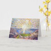 エドバードムンク – The Sun 1911 カード (黄色い花)