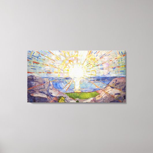 エドバードムンク – The Sun 1911 キャンバスプリント (正面)