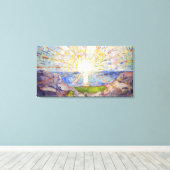 エドバードムンク – The Sun 1911 キャンバスプリント (インサイチュ (ウッドフロア))