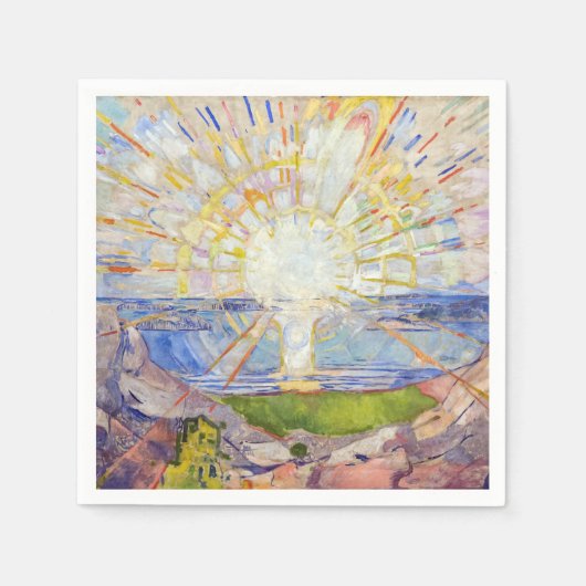 エドバードムンク – The Sun 1911 スタンダードカクテルナプキン (正面)