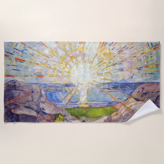 エドバードムンク – The Sun 1911 ビーチタオル (正面)