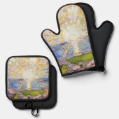 エドバードムンク – The Sun 1911 鍋つかみ&鍋敷きセット (正面/裏面)