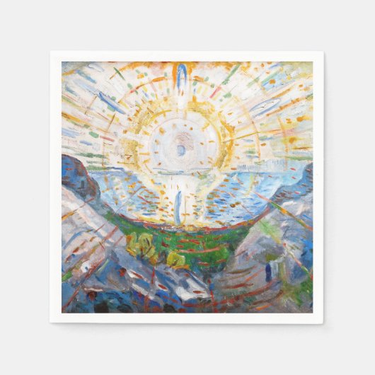 エドバードムンク – The Sun 1912 スタンダードカクテルナプキン (正面)